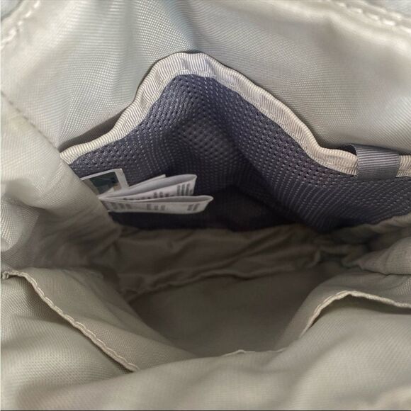 North Face crossbody bag logo Embroidered Red Stitching OS Hiking Shopping Light - Picture 8 of 10